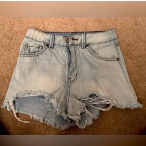 Distressed high rise shorts. Like new!!